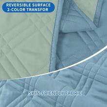 YSTYLE Single-Seater Sofa Cover With Armrests, Reversible Cat-Friendly Scratch-Resistant Couch Cover, Double-Sided Quilted Sofa Cover, Universal Sofa Cover - Clear Water Blue + Mint Green - View 4