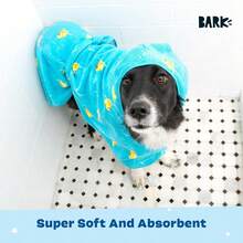 Barkbox Premium Absorbent Hooded Dog Bathrobe Towel Quick Drying Pet Towel For Bath And Beach Trips Luxurious And Soft Blue Rubber Duck Dog Bathrobe Large