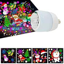 Lampada Projetor Natal Refletor Desenhos Natalinos Led E27 Bivolt