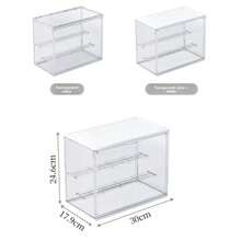 Bohemian Stil Acryl Vitrine, geeignet für Figuren, Puppen und Sammlerstücke - transparente Aufbewahrungsbox mit selbstklebender Montage, wiederverwendbar, perfektes Weihnachtsgeschenk