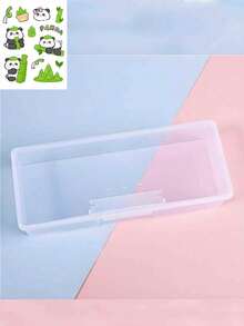 Desktop Organizer Boxes, Jewellery Box, Dust-Proof Travel Storage Boxes, Flip-Top Design For Easy Access And Organization, Makeup Brushes Storage Box, Toothbrush Organizer Box, Nail Tool Organizer - Multicolor - View 8