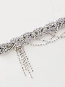 BABEYOND 1920s Flapper Headpiece Roaring 20s Headband Great Gatsby Headband Chain For Women Vintage Hair Accessory - 銀色 - 查看 6