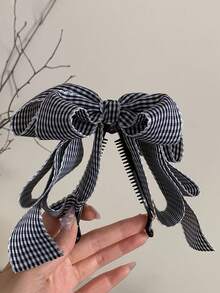 1 chiếc kẹp tóc hình nơ và quả chuối đan móc tối giản, thanh lịch, thích hợp cho mùa thu/đông, kẹp càng cua, kẹp tóc cài, kẹp tóc cài đầu, phụ kiện tóc dành cho nữ. - Nhiều màu - Xem 4