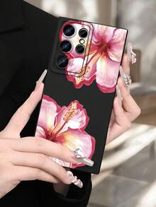 GALLAPLE Cute Floral Pattern Phone Case, Shockproof, Slim-Fit, Flexible Design, Fashionable Phone Accessory For Teens And Women, Lightweight, Durable, Scratch-Resistant, Summery Vibe, Compatible With Samsung Galaxy S25Ultra/S25Plus/S25EDGE/S25/S24Ultra/S24/S23Ultra/S23/S22Ultra/S22 Case - 寶藍色 - 查看 5