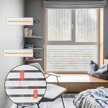 1 rouleau de film de confidentialité pour fenêtre, film de verre dépoli avec isolation, vinyle dépoli antireflet à adhérence statique, pour couvrir portes/fenêtres, rideaux de maison et autocollants de fenêDIYmême