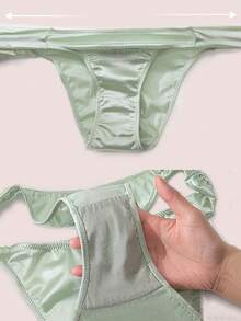 6 Pack Women's Thongs Bikinis Comfortable And Breathable Fashionable Rhinestone Pattern Close-Fitting Solid Color Womens Underwear Soft Fabric Rich Colors Casual Style Suitable For Sports Scenes Work And Daily Wear - 混合色 - 查看 5