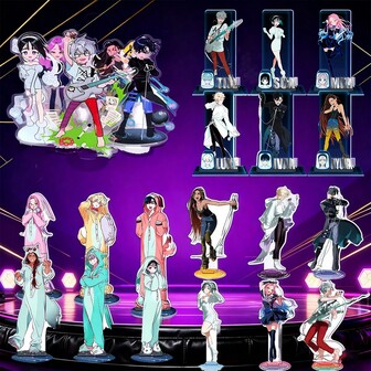 1pc Anime Alien Stage 15cm Hyuna Till Ivan Sua Marty Mizi Durian Cute Acrylic Stand Cosplay Friend Gifts(No Watermark On The Physical Object)