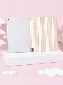 Kingsung Ốp bảo vệ máy tính bảng màu hồng tối giản với họa tiết đường thẳng, tương thích với iPad 9.7/10.2/10.5/10.9/12.9/Pro 11 (thế hệ thứ 10), Galaxy Tab S6 Lite 10.4 inch, Kindle Paperwhite thế hệ thứ 12 (2024), Kindle thế hệ thứ 11 (2022), chất liệu mềm mại, chống sốc, chân đế thông minh/chức năng tự động bật/tắt màn hình. - Nhiều màu - Xem 3