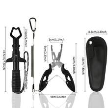 Fishing Pliers And Gripper Set Fishmen Muti-Function Fishing Gear Hook Remover Ice Fishing Tool Flyfishing Gear Gifts For Men - Black - View 2