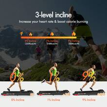 BLACK LORD Treadmill, Electric Exercise Machine, 2.2 HP, 3.2 HP, Fitness Equipment, Walking Jogging Trainer For Home Gym, Office, Commercial Series - EU C Type Plug(220-240V) - View 2