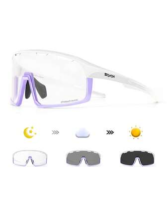  SCVCN 사이클링 안경 자전거 방풍 안경 스포츠 안경, 멀티 컬러 프레임 포함, 야외, 여행, 데일리 웨어, 방풍, 자외선 차단, 하이킹, 달리기, 낚시, 해변 스타일, 유니섹스, 1 렌즈에 적합