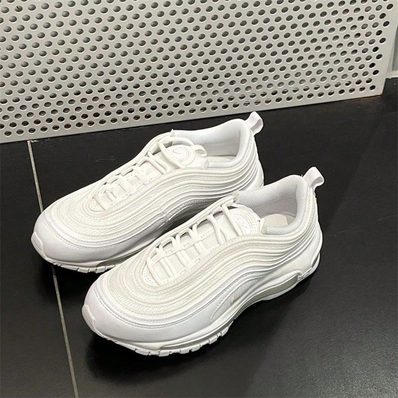 Nike Women's Sports Shoes AIR MAX 97 Cushioning Running Shoes - White - View 1