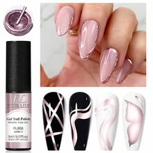 FOUR LILY 5ml Metallic Nail Gel Polish - 5ml Mirror Effect Suitable For 3D Nail Art, French And Painting Designs, Home Manicure DIY Kit Nails - Multicolor - View 10