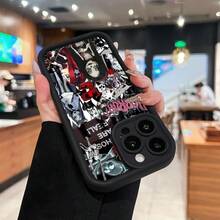 ¿Qué diseño de muñecas de terror? ¿Qué funda de teléfono? Compatible con fundas de teléfono   17  16 Pro Max  15 Pro Max  13 y  12 Hecho de material de TPU que brinda protección contra golpes y caídas Regalo perfecto para amigos y familiares de Halloween - Negro - Ver 6