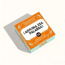 Celemela 50 peças/Caixa Jogo de Tabuleiro de Adivinhação de Palavras em Espanhol "Adivina Esa Palabra!" (Essa Palavra!) - Jogo de Festa em Família, Adequado para Aprendizado de Espanhol, Entretenimento Pós-Refeição, Noite de Jogos, Reunião Familiar e Cursos de Idiomas - Cartas em Espanhol