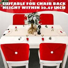 圣诞椅套和桌布套装，无纺布圣诞餐桌靠背套，餐厅节日装饰