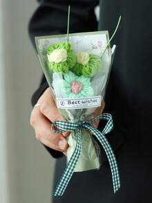 1支迷你人造花，附赠礼品袋，是情人节、母亲节花束和小礼物的理想之选 - 彩色 - 查看 15