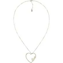Colar com pingente Tommy Hilfiger para mulheres em aço inoxidável - Branco - Ver 2