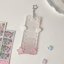 Transparent Angel Wings Acrylic 4-Frame Card Holder, 4-Grid Acrylic Idol Fandom Hanging Accessory - Multicolor - View 15