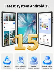 Relndoo Android 15 Tablet, Android Tablet PC, RK3562 4-Core 2.0Ghz, 26GB RAM+128GB ROM, 10.1 Inch 1280*800 HD TouchScreen, 6000mAh, 2.4G/5G WIFI, 5MP+8MP Dual Camera, Tablets With Free Leather Case, Keyboard ,Mouse, Stylus, Cable (No Adapter)-Green - 綠色 - 查看 3