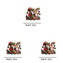 1pc/2pcs/3pcs Christmas& Deer Durable Washable DIY Heat Transfer Stickers, Applicable For T-Shirts, Pants, Hoodies, Backpacks - Home Clothing Design, Easy To Apply Heat Transfer Decals