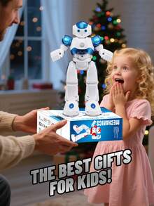 1pc Gesture Recognition Robot, Can Perform Storytelling, Singing And Dancing, Supports Programmable Remote Control, Rechargeable Remote Control Robot Toy, Suitable As Birthday/Christmas/Halloween/Easter Gift For 3-12 Years Old Toddler Boys And Girls (Red) - Multicolor - View 10