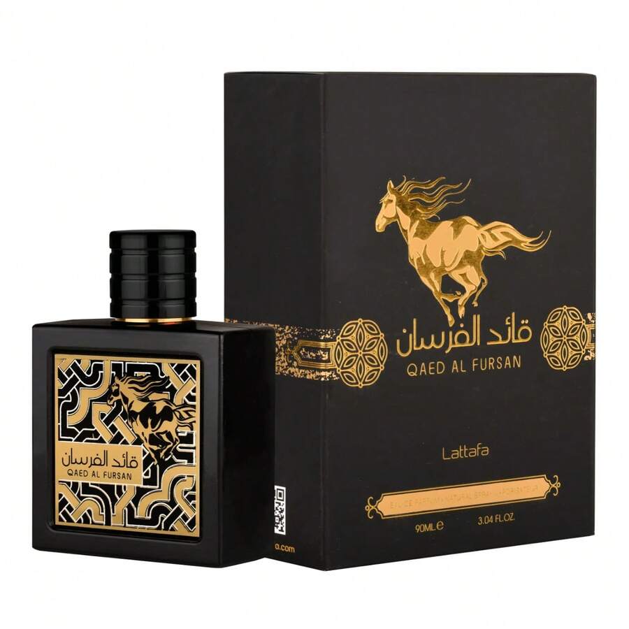 Lattafa Qaed Al Fursan Eau De Parfum 90ml/3.04oz, Arabian Perfume For Men, Long Lasting Middle Eastern Fragrance With Wild Berries Apple & Vanilla, Woody Amber Musk Cologne, Viral Exotic Masculine Scent, Luxury Gift For Him - Woody . Amber . Musk . Fruity - 查看 1