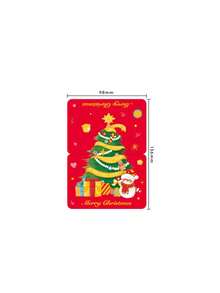 27/18pcs Assorted Elegant Christmas Gold Foil Greeting Cards, Random Style, Perfect Gift For Friends And Family, Merry Christmas - متعدد الألوان - مشاهدة 3