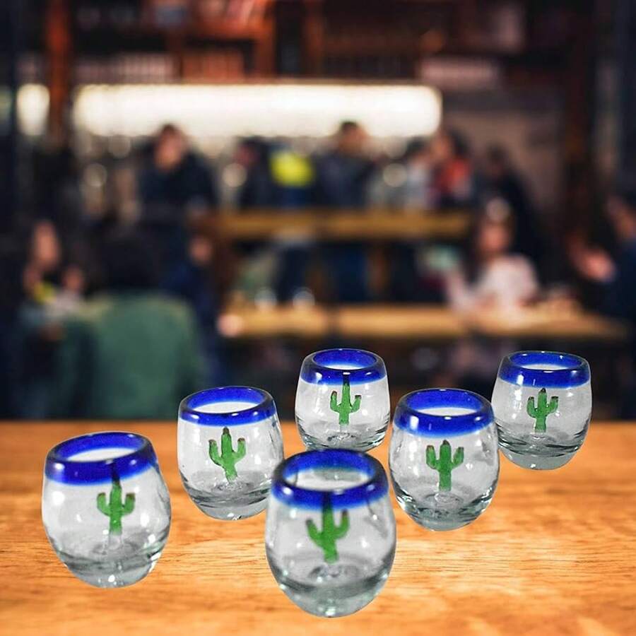 Cups - Cobalt Post - Cactus - View 1