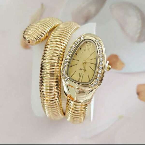 Relógio feminino de quartzo Snake, o relógio de corda mais vendido e popular de 2025
