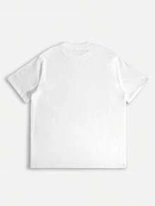 Camiseta Suelta de Moda Impresa, Navidad, Renos, Camiseta Gráfica, Regalo , Prenda Básica de Temporada para Mujer Moderna - Blanco - Ver 2