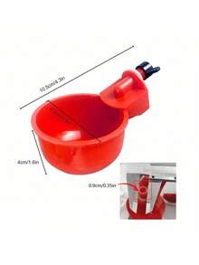 10pcs Automatic Chicken/Duck/Goose Water Bowl, Poultry Farming Equipment, Pigeon Feeder, Quail Chicken Water Trough - Multicolor - View 8