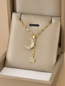 1 chiếc vòng cổ bằng thép không gỉ hình bướm và trái tim rỗng đính đá Rhinestone sang trọng dành cho nữ, quyến rũ, thích hợp cho tiệc tùng, đeo hàng ngày, phong cách Châu Âu & Mỹ, độc đáo, hào phóng, đá Cubic Zirconia, trang sức cưới, quà tặng cho bạn gái, người thân, bạn bè, sinh nhật, ngày lễ tình nhân, quà tặng cho người yêu - Vàng - Xem 21