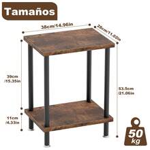 End Tables - Maroon - View 2
