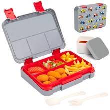 1pc Large Capacity Sealed Leak-Proof Bento Box With Lid, Cartoon Pattern Multicolor Lunch Box, Portable Microwave Heating Lunch Box, Fruit Box, Storage Box, Reusable, Detachable Compartment, Easy To Clean - Ideal For Office Lunch, Outdoor Travel And Back To School - Multicolor - View 19