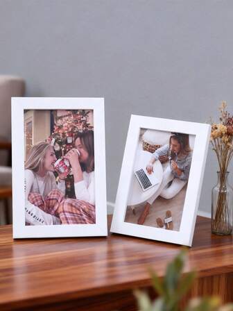 Marcos de fotos minimalistas europeos, caballete de escritorio de estilo artístico informal, marcos de fotos de 3.5"X5", 4"X6", 5"X7", adecuados para oficina de negocios, decoración del hogar y dormitorio, elegante para fiestas, aniversarios y regalos de Navidad