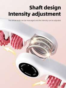 Fitness Exercise Massage Stick, New Yoga Wheel, Circular Leg Clamp Roller, Deep Leg Muscle Relaxation Massage Equipment - Pink - View 5