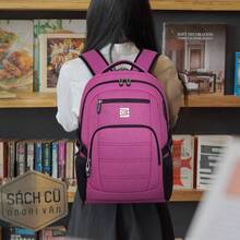 UKEIN 1PC Bagsure Travel Laptop Backpack, Business Water Resistant Laptop Backpack With USB Charging Port, College Bag For Men & Women - Màu đỏ - Xem 11