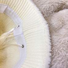 1pc, Ladies' Plush Soft Fisherman's Hat, Autumn/Winter Outdoor Wear, Christmas Photography Prop, Warm And Cosy Fisherman's Hat.