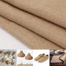 天然黄麻布卷，100%亚麻 – 纯色面料，按码裁剪（19.68x59英寸），适用于乡村婚礼装饰、桌旗、工艺品、室内装潢和DIY缝纫项目 – 耐用，可手洗，手工亚麻布 - 彩色 - 查看 9