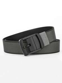 双面加厚高密度编织战术腰带，配旋转扣，休闲男士腰带，复古风，适合秋季/都市穿搭，经典圣诞冬季时尚日常男士男友礼物 - 男士雙面編織腰帶 - 查看 5