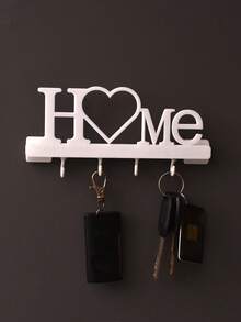 壁挂式玄关钥匙收纳架，带挂钩，装饰家居饰品，多功能钥匙架