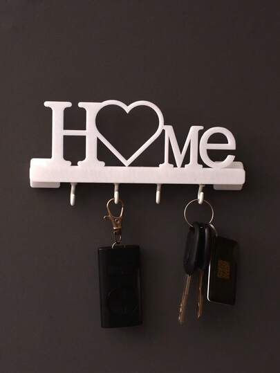 Väggmonterad nyckelhållare för entrén med krokar, dekorativt hemtillbehör, multifunktionell nyckelhållare
