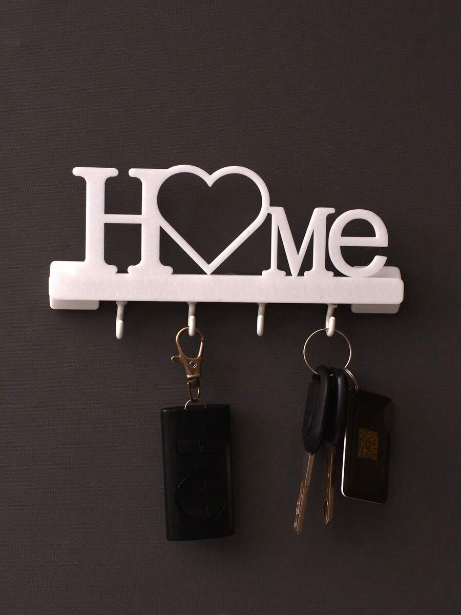 壁挂式玄关钥匙收纳架，带挂钩，装饰家居饰品，多功能钥匙架