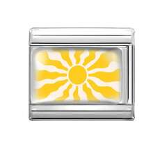 1pc Resin Coated DIY Italian Modular Bracelet, Decorated With Pentagram, Heart, Rainbow, Cactus Elements, Suitable As Party Gift For Friends/Couples, Applicable For Christmas, New Year, Halloween, Valentine's Day, Charming Design, Stainless Steel Jewelry, Local , Practical & Fashionable, Christmas & Halloween Essential, Christmas Style, Christmas Decor, Party Outfit Guide, Christmas Gift Supplies, Christmas Home Decor, Retro Summer