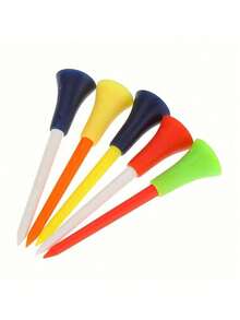10-20pcs Random Color Golf Spikes, Rubber Tees - Multicolor - View 5