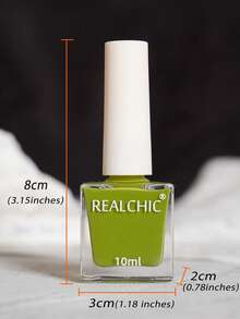 REALCHIC 10毫升/瓶 变色龙指甲油，水性配方，快干，持久，可撕拉，适合女性和女孩美甲，情人节礼物 - 綠色 - 查看 2