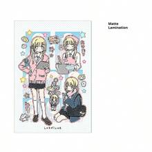 1pc - 2025 New - Line Study Room - Cat Director - ID Photo Girl High School Student - Anime Character Sticker - Phone Tablet Laptop Sticker - Planner Supplies - Decorative Sticker - Home Decor - Wall Decor - Cup Luggage Skateboard DIY Sticker - Stitch Toys Travel Toys Classroom Fidget Toys Mini Stuff Bath Toys Christmas Stationery Stress Ball - Birthday Gift - Christmas Gift - Christmas Eve Gift - Perfect Gift - Gift - Toys - Games