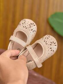 Schuhe für Kleinkind Mädchen, lässige flache Schuhe mit weicher Sohle, geeignet für drinnen und draußen, Frühling/Sommer/Herbst/Winter, 0–1 Jahre alt