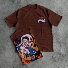 Ultra Instinct Oversized T-Shirt Geek Style 100% Cotton Immediate Shipping - Rust Brown - View 7